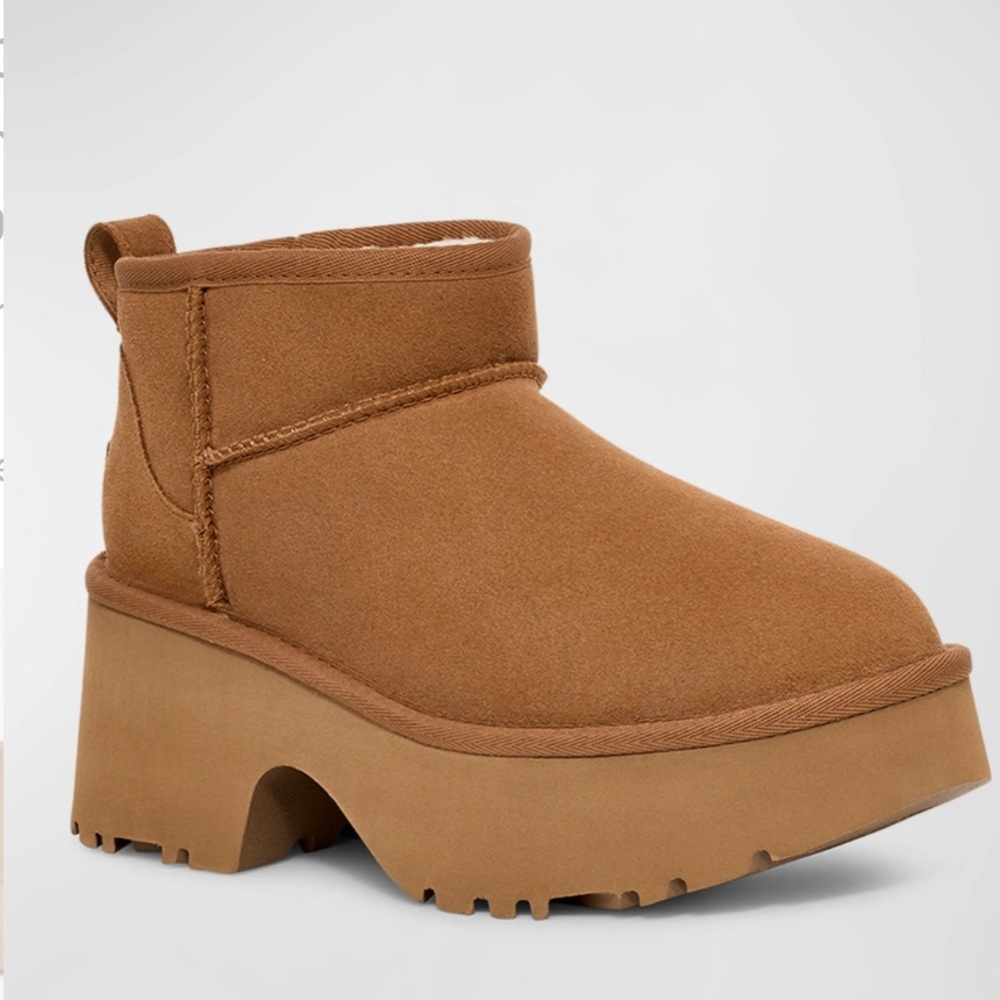 UGG Classic Ultra Mini New Heights Platform Boot (Women) (Chesnut)